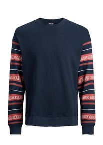 Jack & Jones JACK & JONES, Herren Print Sweatshirt, Navy