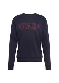 Hugo, Herren Sweatshirt 'Dicago-U5 10184534 01', Dunkelblau / Rot