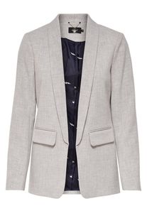 Only, Damen Einfarbiger Blazer, Grau