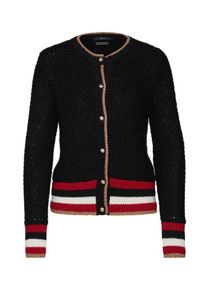 SET, Damen Strickjacke, Rot / Schwarz / Wei&szlig;