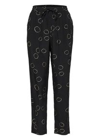 Selected Femme, Damen Hose, Beige / Schwarz