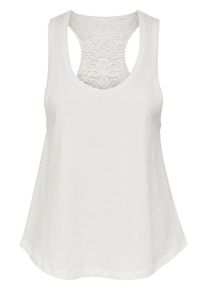 Only, Damen Lockeres Tank Top, Wei&szlig;