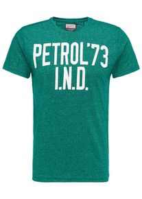 PETROL INDUSTRIES, Herren T-Shirt, Grasgr&uuml;n / Wei&szlig;