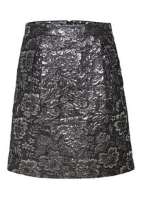 Only, Damen Rock, Schwarz / Silber