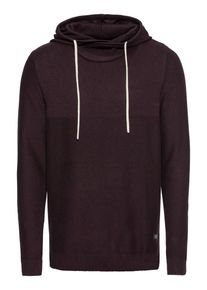 Jack & Jones JACK & JONES, Herren Pullover 'JORERIS KNIT HOOD', Weinrot