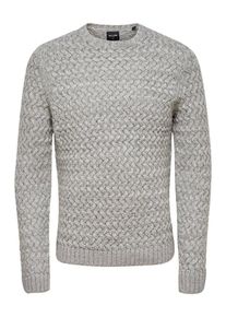 Only & Sons Only & Sons, Herren Strickpullover, Grau