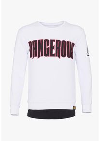 PLUS EIGHTEEN, Herren Sweatshirt, Wei&szlig;