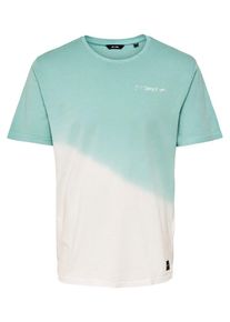 Only & Sons Only & Sons, Herren T-Shirt, Mint / Wei&szlig;