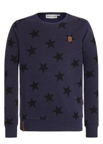 Naketano, Herren Sweatshirt 'Frittenklaus', Dunkelblau / Schwarz