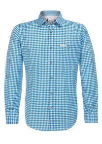 Stockerpoint, Herren Hemd Campos3, T&uuml;rkis / Wei&szlig;