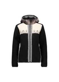 CMP, Damen Fleecejacke '38H3226-A143', Creme / Schwarz