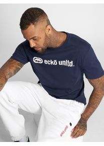 Ecko Unltd. Ecko Unlimited, Herren T-Shirt 'High Line', Navy / Wei&szlig;