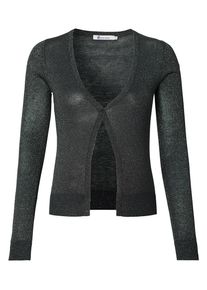 Queen mum, Damen Strickjacke, Anthrazit / Silber