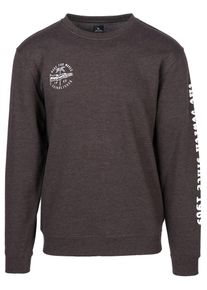 Rip Curl, Herren Sweatshirt 'Iconic Crew', Graphit / Wei&szlig;