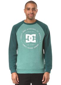 DC Shoes, Herren Sweatshirt 'Rebuilt Crew', T&uuml;rkis / Grasgr&uuml;n