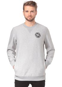 DC Shoes, Herren Core Crew Fleece Sweatshirt, Graumeliert