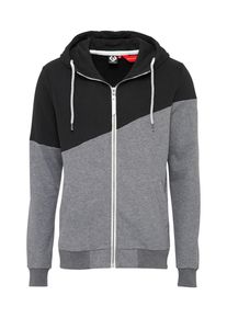 Ragwear, Herren Sweatjacke 'WINGS SWEAT', Graumeliert / Schwarz