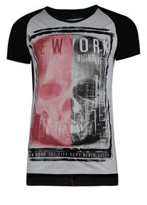 Trueprodigy, Herren T-Shirt, Hellpink / Schwarz / Wei&szlig;