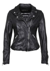 Freaky Nation, Damen Lederjacke 'Paradise City', Schwarz