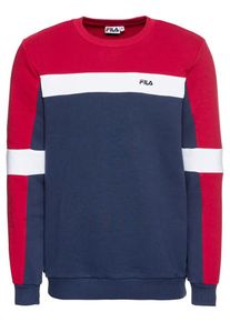 Fila, Herren Sweatshirt 'NORBIN Crew Sweat', Blau / Rot / Wei&szlig;