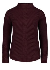 Cartoon, Damen Pullover, Dunkelrot