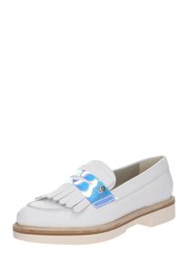 Tommy Hilfiger, Damen Halbschuhe 'IRIDESCENT DETAIL LOAFER', Wei&szlig;