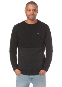 Volcom, Herren Sweatshirt 'Single Stone Div Crew', Schwarz