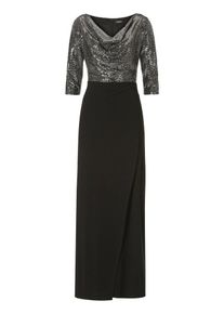 Vera Mont, Damen Abendkleid, Schwarz / Silber