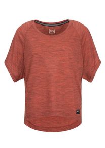 super.natural, Damen T-Shirt 'Motion Peyto', Dunkelorange