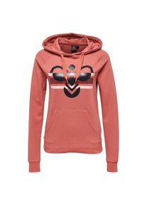 Hummel, Damen Kapuzenpullover 'Beth', Blutrot / Pastellrot / Schwarz / Wei&szlig;