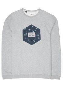 Billabong, Herren Sweatshirt 'Access Crew', Dunkelblau / Graumeliert / Wei&szlig;