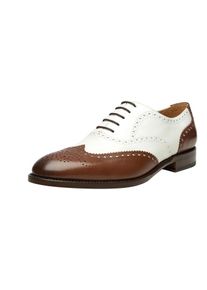SHOEPASSION, Herren Halbschuhe 'No. 384', Braun / Wei&szlig;