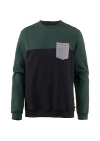 Iriedaily, Herren Sweatshirt 'Block Pocket', Navy / Gr&uuml;n