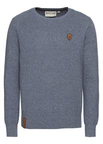 Naketano, Herren Pullover 'Spritzmeister', Rauchblau