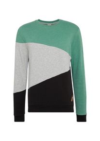 Ragwear, Herren Sweatshirt 'TODD', Grau / Gr&uuml;n / Schwarz