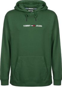 Tommy Jeans, Herren Sweatshirt, Gr&uuml;n / Wei&szlig;