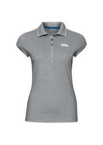 Odlo, Damen Poloshirt 'Kumano', Graumeliert / Wei&szlig;