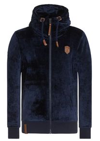 Naketano, Herren Sweatjacke 'Birol Mack', Dunkelblau / Braun