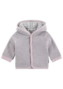 Noppies, Strickjacke 'Kamin', Beige / Dunkelgrau / Hellpink