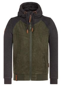 Naketano, Herren Jacke 'Trallafitti Titti', Marine / Oliv