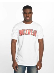 Rocawear, Herren T-Shirt 'Brooklyn', Hellrot / Wei&szlig;