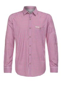 Stockerpoint, Herren Hemd Campos3, Beere / Wei&szlig;