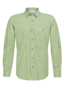 Stockerpoint, Herren Hemd Campos3, Kiwi / Wei&szlig;
