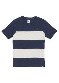 Element, Herren T-Shirt 'Braddy', Nachtblau / Wei&szlig;