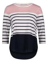 BETTY & CO Betty & Co, Damen Shirt, Ultramarinblau / Feuerrot / Wei&szlig;