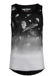 Trueprodigy, Herren Tank-Top 'Deadly Sleep', Rot / Schwarz / Wei&szlig;