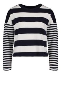 BETTY & CO Betty & Co, Damen Pullover, Kobaltblau / Wei&szlig;