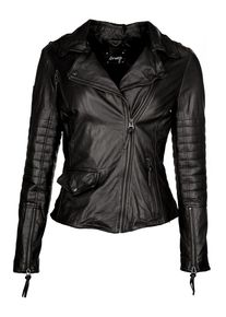 Maze, Damen Lederjacke 'Tijuana', Schwarz