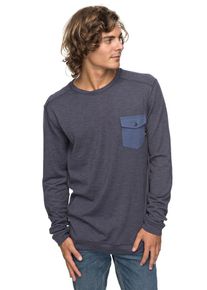 Quiksilver, Herren 'Lindow Crew' Sweatshirt, Blaumeliert