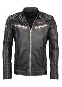 Maze, Herren Lederjacke 'Uwe', Schwarz